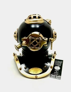 US Navy Mark V Brass Divers Diving Helmet Marine Beautiful Scuba Divers Antique - Picture 1 of 4