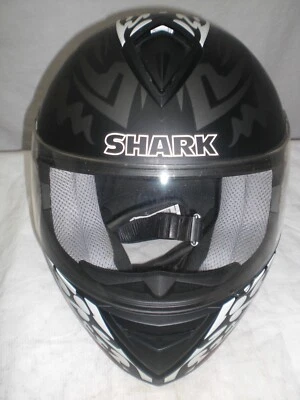 Motorradhelm S-650 Shark Sondermodell Esprit Matschwarz/weiß Top Zustd Sturzhelm - Bild 1 von 4