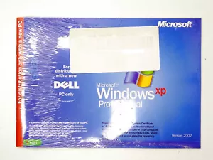 NEW Microsoft Windows XP Professional SP2 Version 2002 X08-48124 DELL PC 32-Bit - Picture 1 of 5