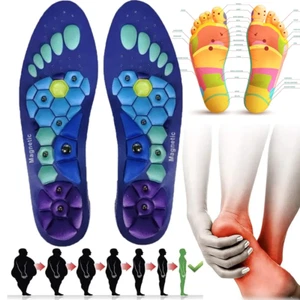 NEW Magnetic Insoles for Men & Women, EVA Foot Massage, Arch Support - Fast Ship - Picture 1 of 13