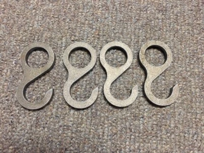 OWL CREEK FABRICATION AR500 4" Steel Target 1/4" Round Hook SCH40 1" Pipe Set of 4! USA MADE!!