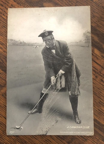 Early Golf Postcard: A Canadian Club; Byron Nelson Golfer; J. Murray Jordan Cover