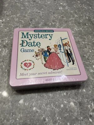 Jogo de tabuleiro Mystery Date Meet Secret Admirer Nostalgia Edition lata solteira - Imagem 1 de 4