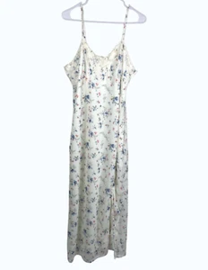 No Boundaries Dress Maxi Slip Babydoll Lace White Sz XXL Floral Fairy 90's Y2K - Picture 1 of 11
