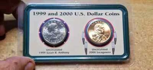 1999 and 2000 us dollar coin set-Millennium Littleton Coin Set - Picture 1 of 4
