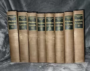 Writings of Abraham Lincoln Constitutional Edition 1906 Vol 1-8 Antique Hardback - Picture 1 of 4
