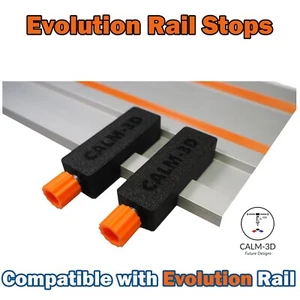 Paradas de límite de riel guía compatibles con Evolution - Juego doble - INC P&P - Imagen 1 de 11
