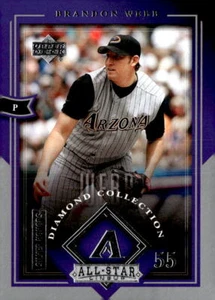 2004 Upper Deck Diamond Collection All-Star Lineup #5 Brandon Webb - Picture 1 of 2