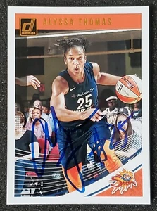 ALYSSA THOMAS SIGNED 2019 PANINI WNBA DONRUSS CARD #44 CONNECTICUT SUN AUTO - Picture 1 of 2