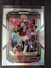 CeeDee Lamb 2023 Panini Prizm Draft Picks, #13 Silver Prizm, Sooners/Cowboys