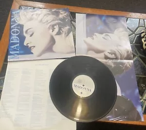 MADONNA TRUE BLUE 1986 Vintage Vinyl Lp Record Album +Poster + Song Lyrics - Picture 1 of 3