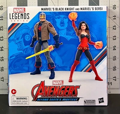 Marvel Legends "Avengers Beyond Earth's Mightiest" Black Knight & Sersi paquete de dos Foto 1 de 4