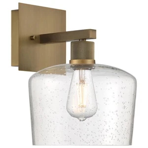 Access Lighting Port Nine Chardonnay RLED Sconce, BS/Seed - 63144LEDDLP-ABB-SDG - Picture 1 of 1