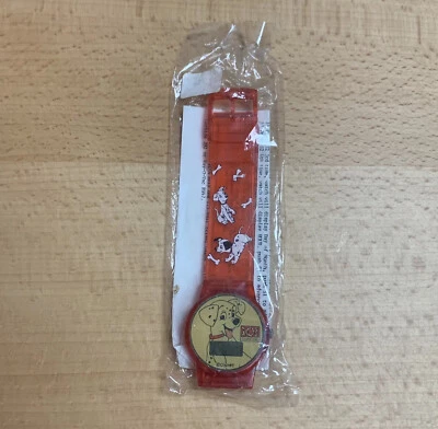 Reloj digital vintage Disney 101 Dálmatas rojo con cachorros sin abrir SIN PROBAR Foto 1 de 4