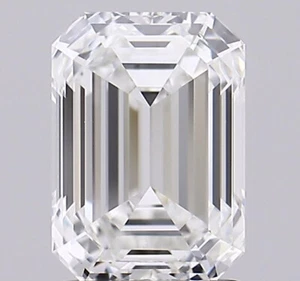 3 Ct Emerald Cut E F Color VS1 Clarity STONE IGI Certified Lab Grown CVD DIAMOND - Picture 1 of 6
