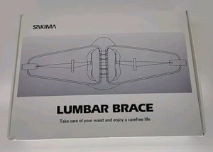 SAKIMA Lumbar Brace Lower Back Pain Women/Men Drawstring Size Medium New w/Guide - Picture 1 of 5