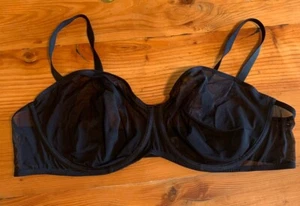 Parade Silky Mesh Full Coverage Bügel BH schwarz halbtransparent Gr. 46DD - Bild 1 von 5