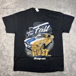 New Snap-On Tools Too Fast For Rust T-Shirt 2XL Cars Racing Hot Rod Streetwear - Picture 1 of 3