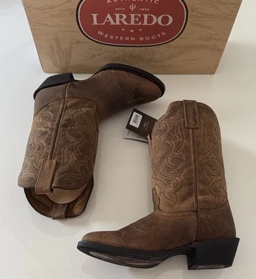 Botas Laredo Western Femininas 9 Couro Marrom Maddie - Imagem 1 de 4