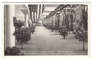 LOS ANGELES, CALIFORNIA - HAUSER'S PRIDE BEEF PACKING CO - ADVERTISING POSTCARD - Picture 1 of 2