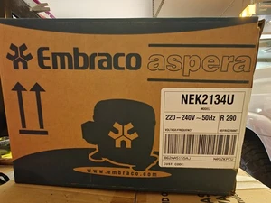 New In Box 220-240V 50Hz refrigeration compressor Aspera NEK2134U R-290 - Picture 1 of 3