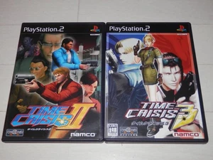 Ps2 Time Crisis 2 3 2-Piece Set Gun Shooting Guncon Compatible - Picture 1 of 3