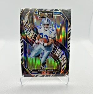 Emmitt Smith - 2024 Select Prizm Zebra Shock #155 - Dallas Cowboys - Short Print - Imagen 1 de 2