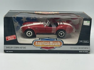 American Muscle Shelby Cobra 427S/C 1/18” Scale Die Cast Metal NIB Red and White - Picture 1 of 8
