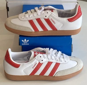 Adidas Samba OG 'White Solar Red Gum' (W) - UK 4 / US W 5.5 - IF6513 ✅ - Foto 1 di 8