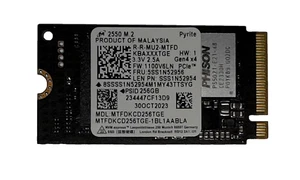 256GB Micron NVMe SSD M.2 2242 PCIe Gen4 x4 (NB) - Picture 1 of 3