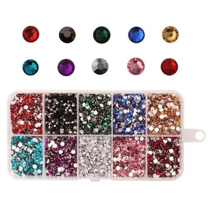 9000Pcs Round Resin Flatback DIY Embellishments Jewelry Wedding Clothes - Picture 1 of 3