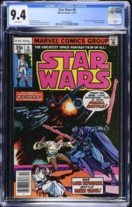 Star Wars #6 CGC 9.4 (1977 Marvel) Episodio IV A New Hope Luke vs Darth Vader - Imagen 1 de 2