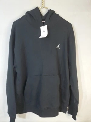 Nike Air Jordan Para Hombre Talla Grande Negro Pull Over Sudadera con Capucha Bolsillo Canguro Foto 1 de 4