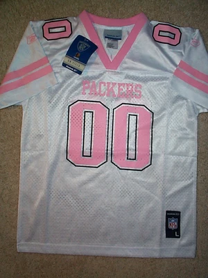 Camiseta de fútbol americano juvenil Reebok Green Bay Packers #00 NFL *NIÑAS* (L-GRANDE-14) Foto 1 de 2