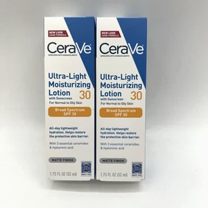 CeraVe Lozione Viso Idratante Ultra Leggera Spf 30 1,7 Oz Confezione da 2 - Foto 1 di 5