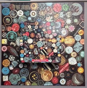 Waddington's Collectables Buttons Rare 500 Piece Rare Puzzle Made & Complete - Picture 1 of 18