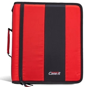 Case-it Classic Zipper Binder | 2-Inch O-Rings, 350 Sheet Capacity, Multiple - Foto 1 di 4