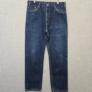 Vtg Y2K Levis 505-0216 Jeans Mens 36x32 (Fits 34x32) Straight Reg USA Dark Wash - Picture 1 of 14