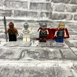 Lotto Personaggi LEGO Marvel, Thor e il Potente Thor Jane Foster Gor Il Dio Macellaio - Foto 1 di 2