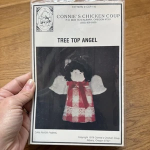 Vintage Baumwipfelengel ungeschnittenes Muster und Anleitung Connie’s Chicken Coup - Bild 1 von 2