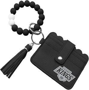 CARTERA PULSERA CUENTAS LOS ANGELES KINGS CON RANURAS PARA IDENTIFICACIÓN Y TARJETAS Y BORLA - Imagen 1 de 2