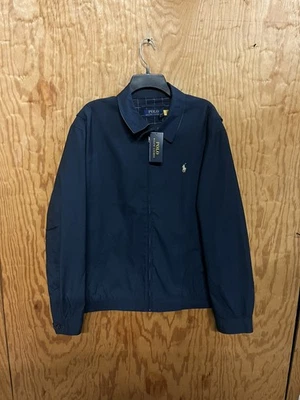 Polo Ralph Lauren Mens Navy   Bi-Swing Windbreaker Jacket XL  . Full Zip $168 - Image 1 of 4