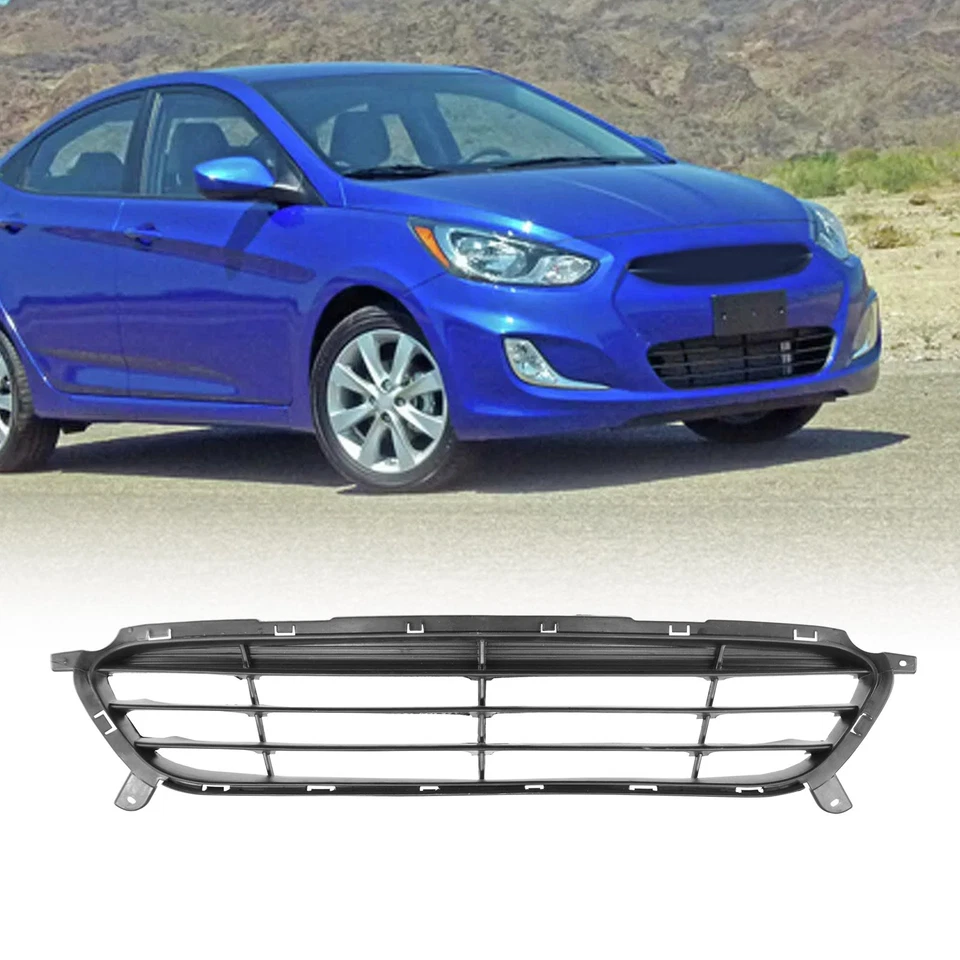 Front Bumper Grille for 2012-2014 Hyundai Accent SEDAN 865611R000 Foto 1 de 4