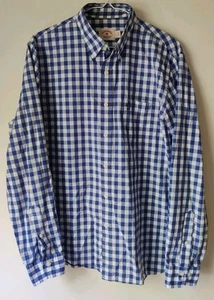 Brooks Brothers Herren Button Down Hemd Blau/Weiß 100% Baumwolle Größe L - Bild 1 von 6