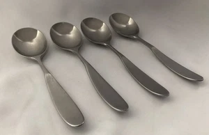 TOWLE - LAUFFER - MAGNUM -  4 SOUP SPOONS - FLATWARE  - STAINLESS - NORWAY - Picture 1 of 6