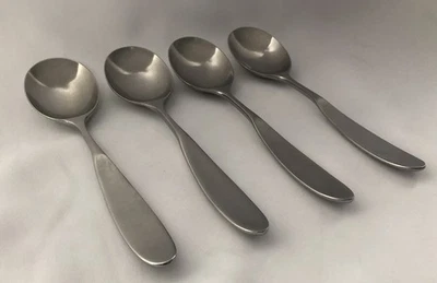 TOWLE - LAUFFER - MAGNUM -  4 SOUP SPOONS - FLATWARE  - STAINLESS - NORWAY - Image 1 of 4