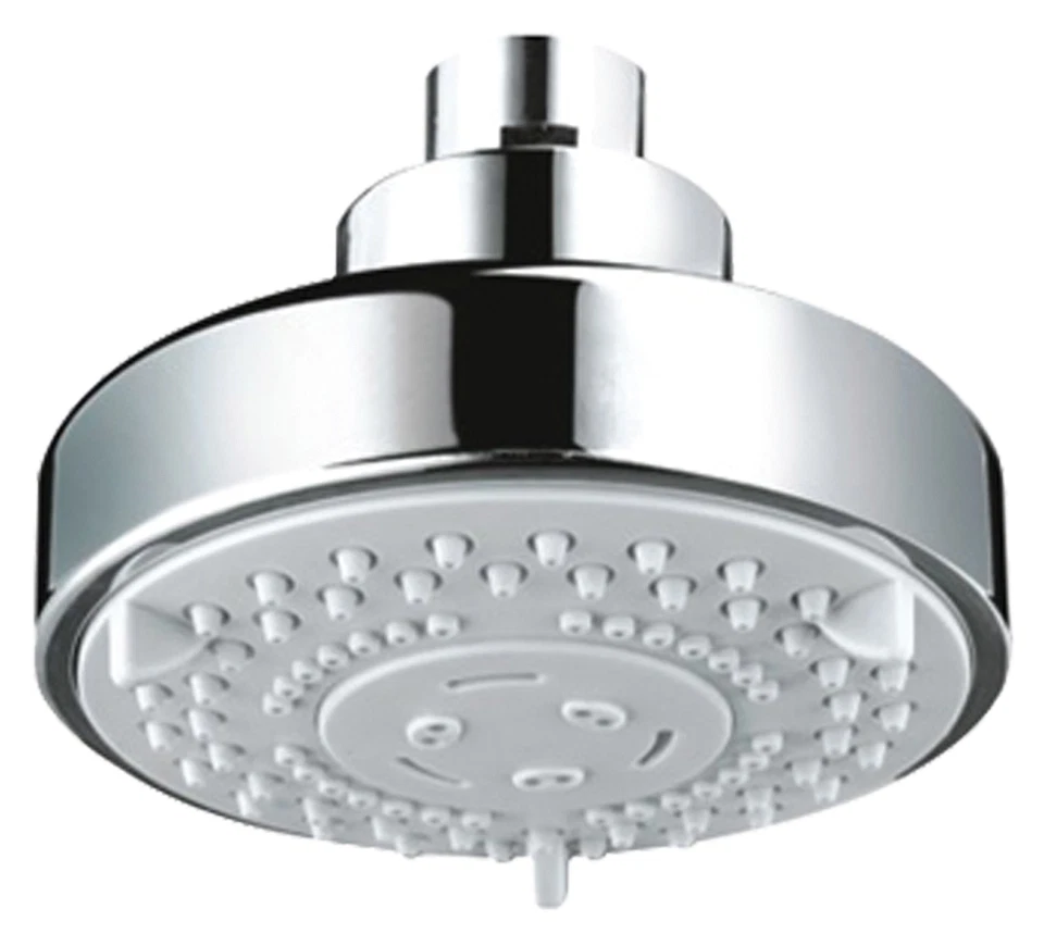 MGM PRODUCTS LTD Chrome Round 5 Function Fixed Swivel Shower Head Suitable For Low Or High Press