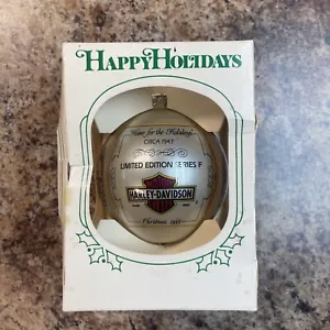 Vintage 1988 Genuine Harley Davidson Christmas Bulb Ornament Home Holidays - Picture 1 of 6