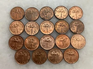 19 pieces 1 Sen 2nd series Bunga Raya complete set 1989 to 2007 - MIX - Picture 1 of 2