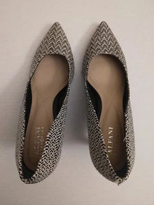 Alfani Women's Step 'N Flex Jeules Pointed Toe Pumps Black/ White/Silver Size 9M - Picture 1 of 5